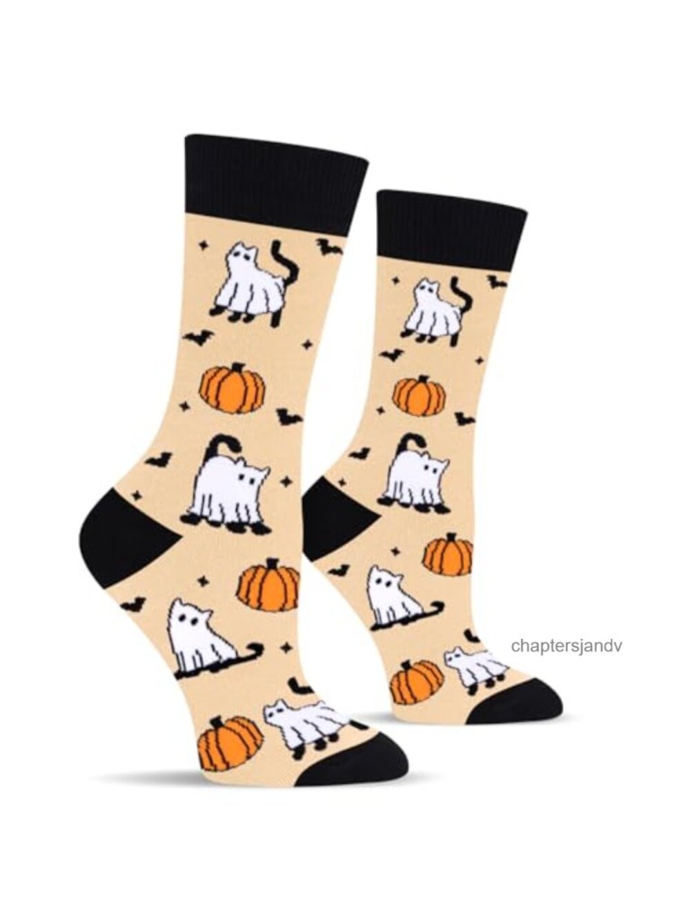 Halloween Crew Socks Combed Cotton Blend Women One Size Fits Most